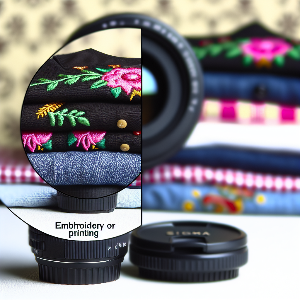 گلدوزی یا چاپ روی لباس تفاوت و راهنمای انتخاب