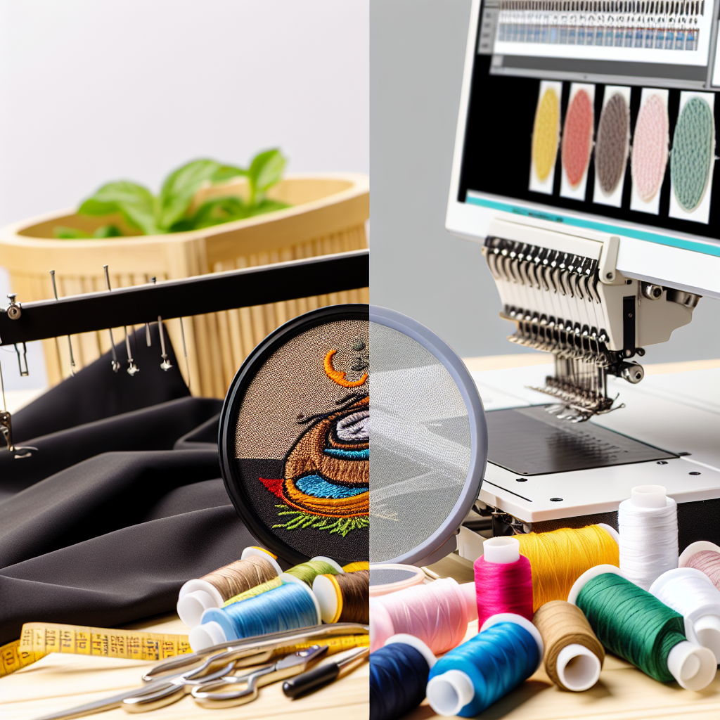 راهنمای انتخاب روش گلدوزی دستی ماشینی و کامپیوتری